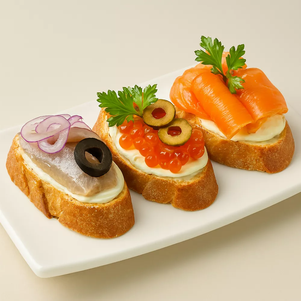 Рыбные брускетты